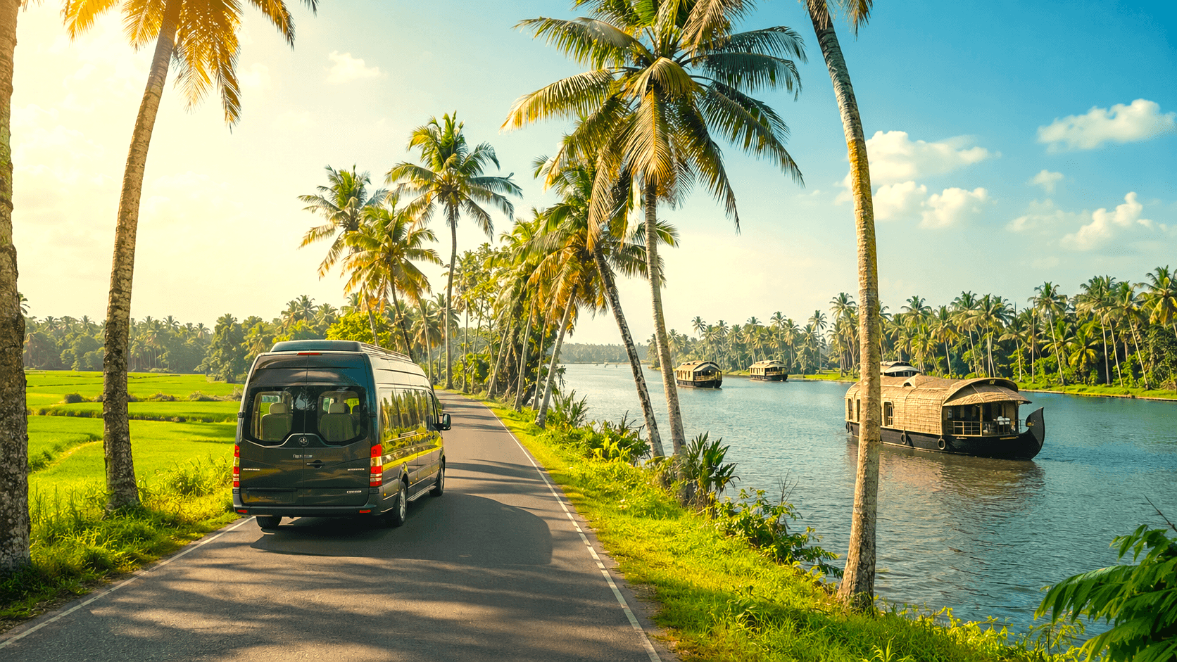 Comfortable Kerala tourist taxi and private vehicle transfer service for travelers